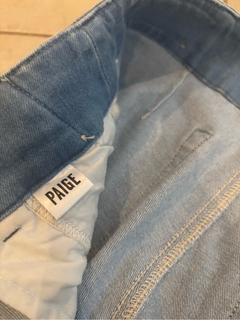 PAIGE Light Blue Wide-Leg Jeans - Picture 8 of 13